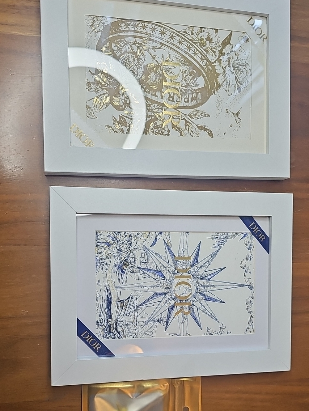 Dior Limited Edition Gift Bags Framed